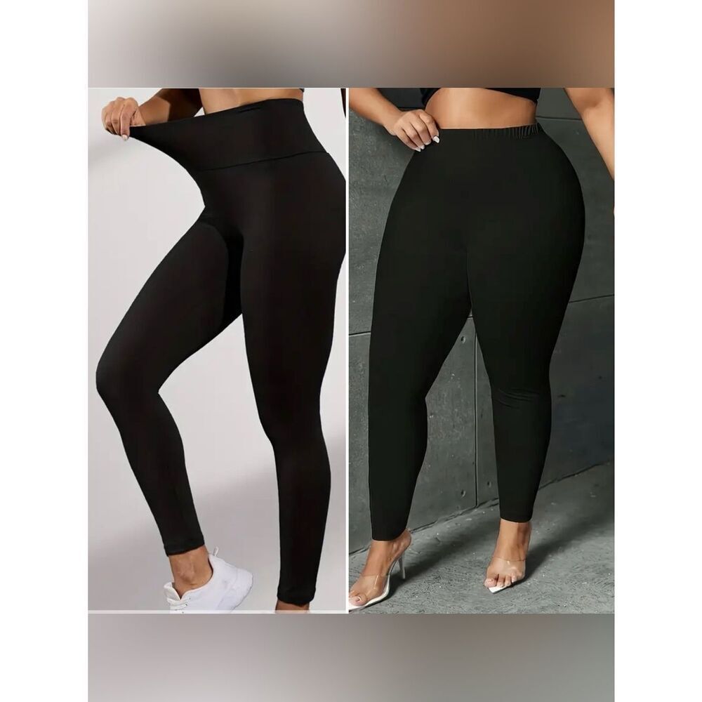 2 Pair Black Leggings l L l New